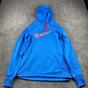 Nike Therma Fit Hoodie Womens XS Blue Pink Long Sleeve